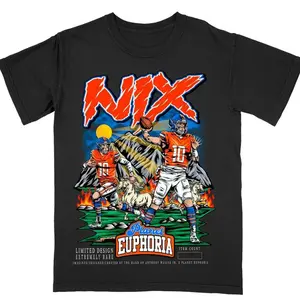 Bo Nix Graphic Tee, Retro 90s Bootleg Denver Football Shirt, Streetwear