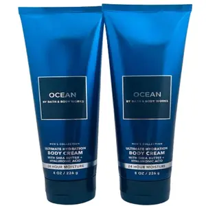 SALE - Bath & Body Works Ocean 2 Pack Men's Collection Ultimate Hydration Ultra Shea Body Cream 8 Oz (Ocean)