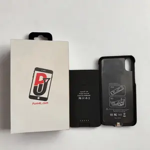 Phone Charger Case - Black Battery Design with Packaging for Charging Needs & Manufacturer Warranty Included