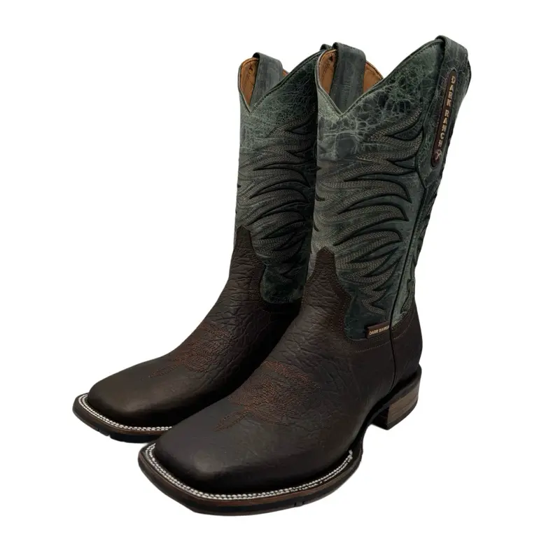 Dark Ranch Derby Brown Boot- Square Toe