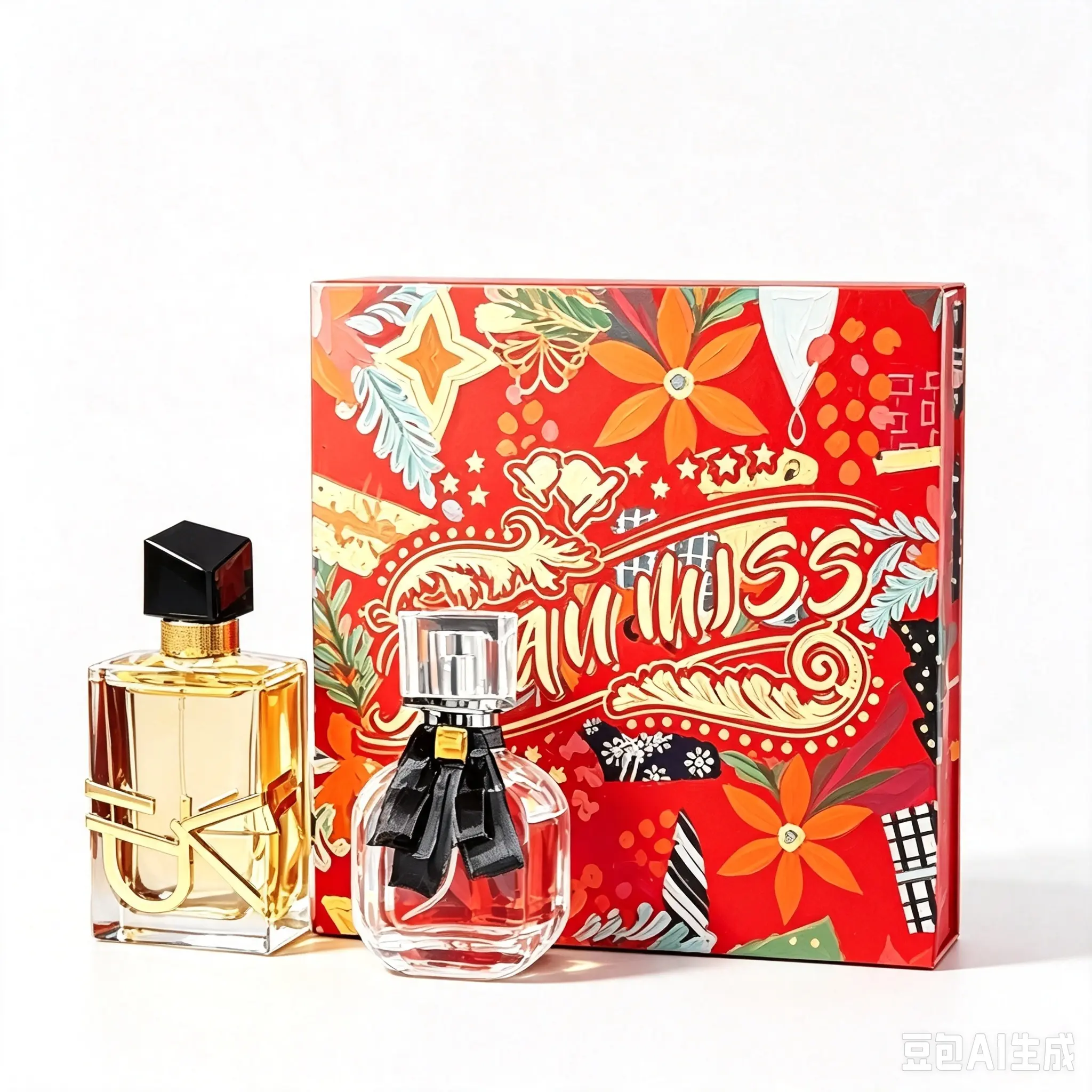 JEAN MISS Christmas Perfume Gift Set | 50ml+30ml . Includes Floral Fruity & Herbal Floral Citrus Aroma , Fresh Romantic Feminine Scent. Suitable for Daily Commutes, Parties & Anniversaries. Luxurious Gift Box, Perfect Birthday & Holiday Present