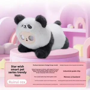 AI Smart Toy Robot Talking & Storytelling Plush Doll Lying Pose AI Stuffed Toy Kids Early Education Companion English Learning Toy for Toddlers & Preschoolers Interactive Voice Conversation Soft Child-Safe Material Rechargeable & Easy to Use