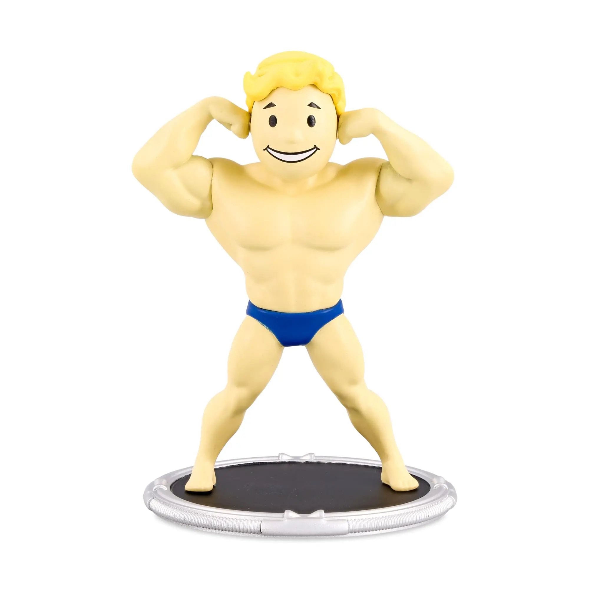 Fallout Vault Boy Strength Theme 3-Inch Mini Action Figure Model - Officially Licensed Boxed Collectible Figurine, Vault 76 Inspired, Game-Accurate Details, Gifts for Boys
