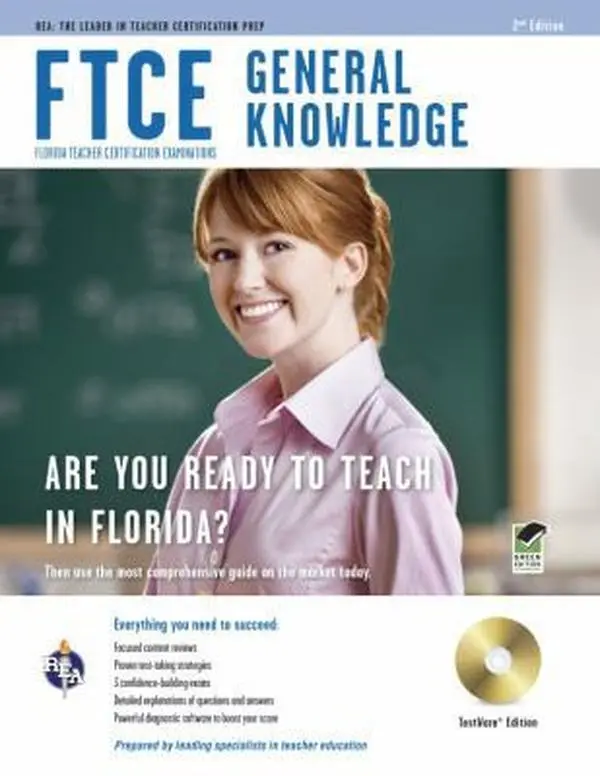 USED Book - FTCE General Knowledge Book + Online by Barry, Leasha (Paperback) - english