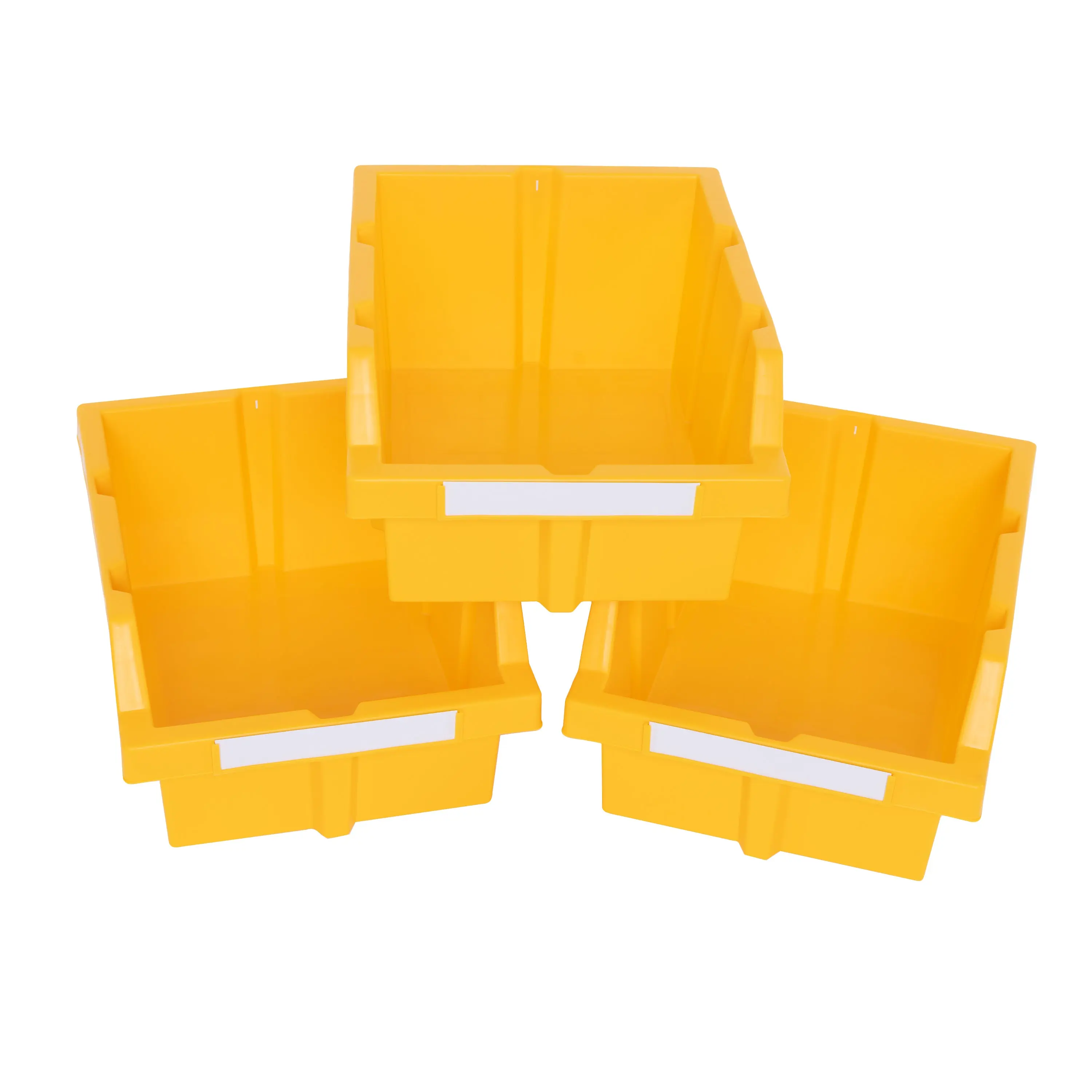 Large Yellow Bins for Commercial Bin Rack (3-Pack)