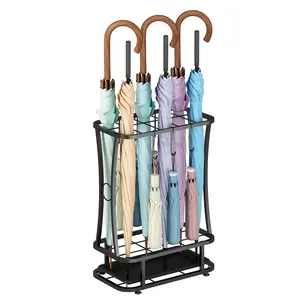 Modern Metal Umbrella Stand - Durable and space-saving design for home and commercial spaces, ideal for entryway organization, umbrella storage | Stylish metal exterior | Sturdy construction, umbrella organizer, freestanding umbrella stand with drip tray