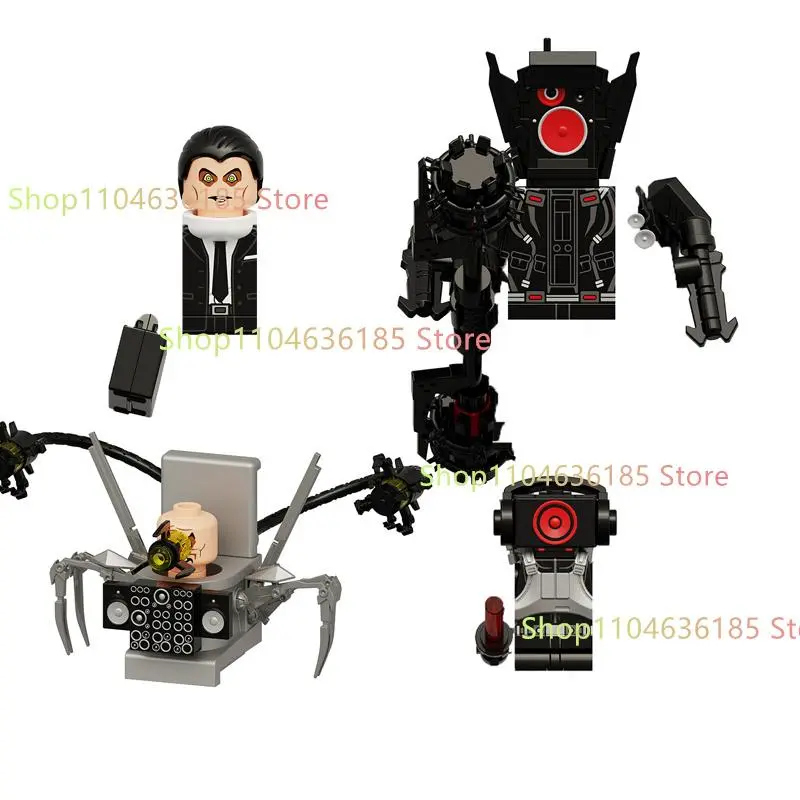 New KDL SWAT Skibidi Toilet Man Figures Anime Block Toys TvMan