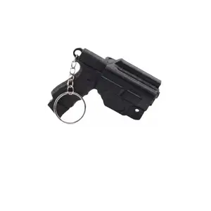 Mini 3D Printed Pistol Creative Quick Release Keychain Set, Portable EDC Pocket Key Holder, Heavy Duty Multi-Function Belt Clip, Trend Fashion Men's Accessory, Unique Birthday Holiday Gift for Boyfriend, Husband, Teen Classmate, Guys