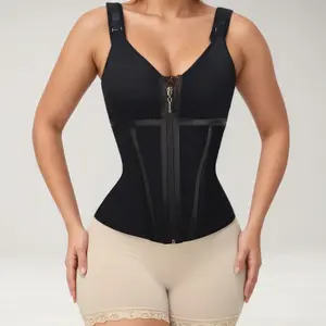 Waist Shapewear for Women with Bra Tummy Control Girdle Workout Shapewear with Adjustable Shoulder Strap