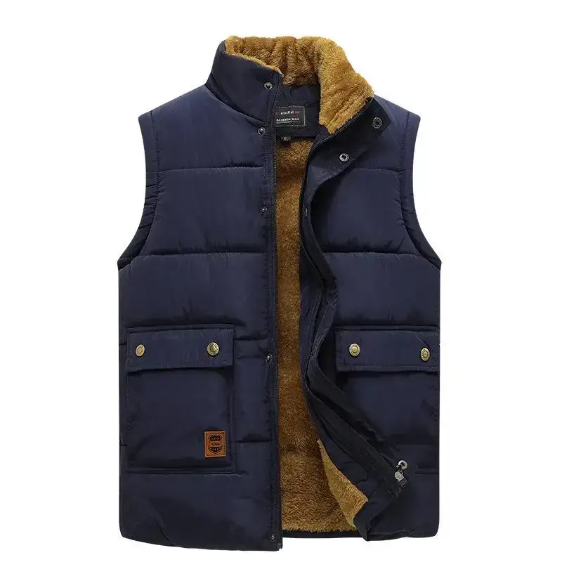 BIGWIG Men's Winter Vest Jacket, Fleece-lined Down Vest, Warm and Casual Quilted Vest, Bubble Lambswool Vest Jacket, Fleece-lined and Thick Down Cotton Vest BIGWIG Men's Winter Vest Jacket, Fleece-lined Down Vest, Warm and Casual Quilted Vest, Bubble Lambswool Vest Jacket, Fleece-lined and Thick Down Cotton Vest
