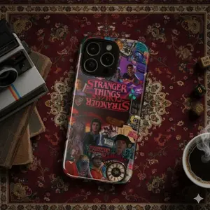 Stranger Things Retro Fan Poster Phone Case for iPhone, Samsung, Google Pixel