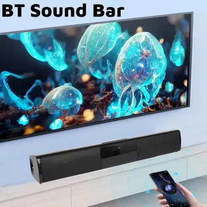 Sound Bar for Smart TV, Bluetooth Speaker Soundbar for TV  Mini Sound Bar  Surround Sound System for TV/PC/Gaming/Projectors