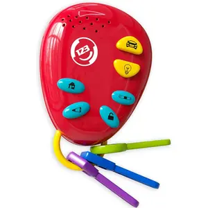 Musical Smart Remote Car Key Toy with Sound and Lights Fun and Educational Musical Toys for Travel Play