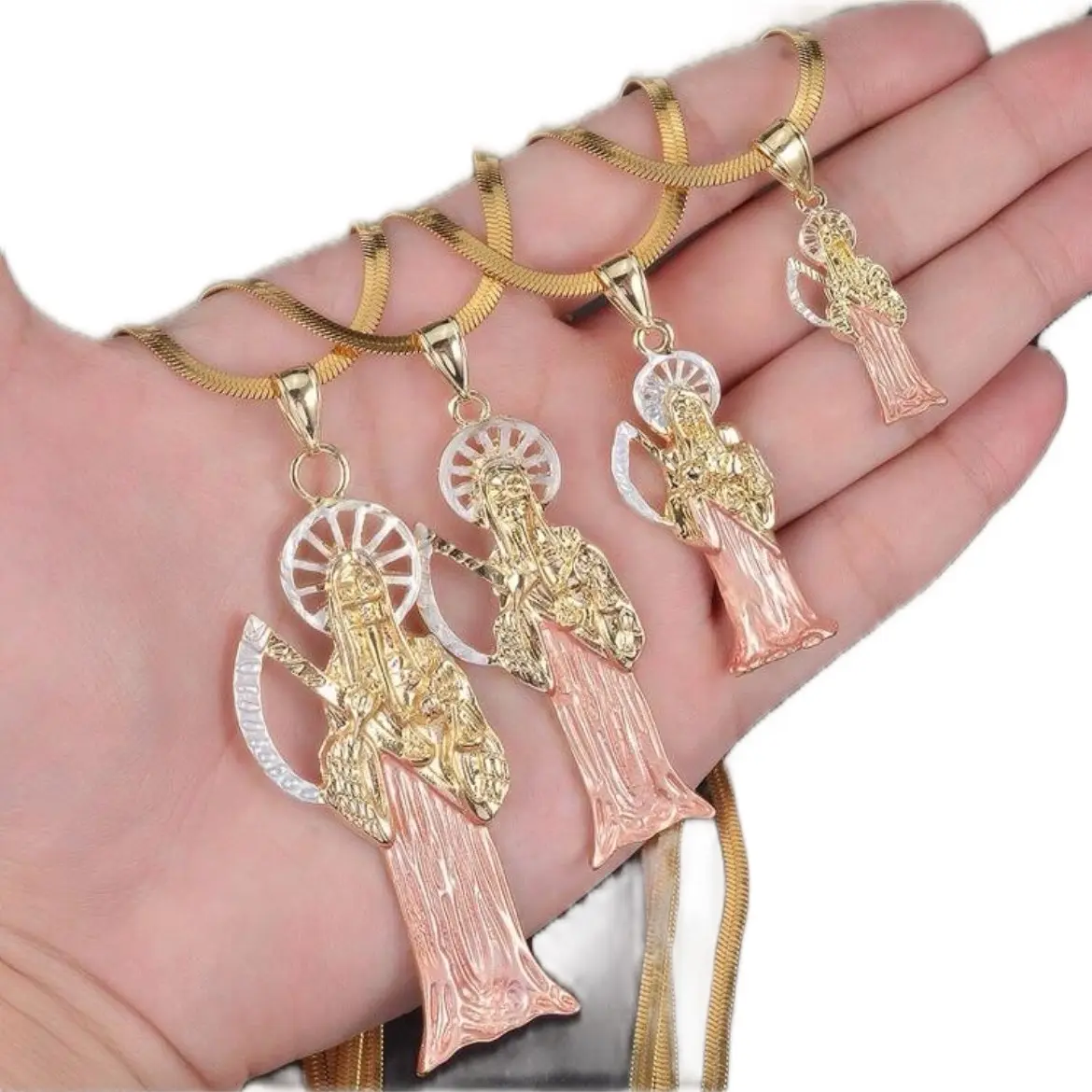 Santa Muerte & Virgin de Guadalupe & San Judas - Necklace & Wrist chain
