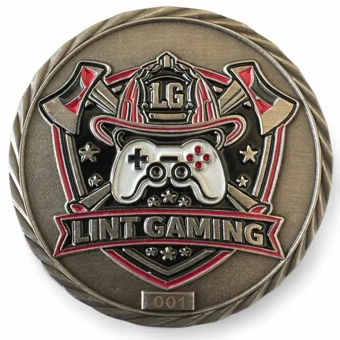 Limited edition numbered 1-100 Lint Gaming Challenge Coin Limited edition numbered 1-100 Lint Gaming Challenge Coin