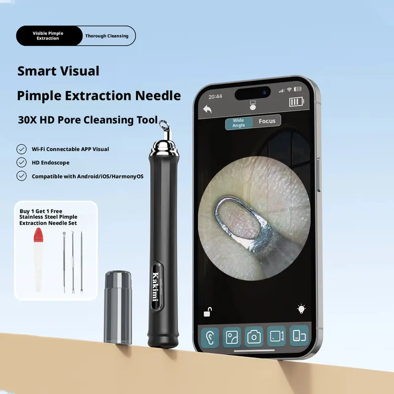HD Visual Blackhead & Acne Remover Tool | Wireless WiFi Camera Pore Cleaner