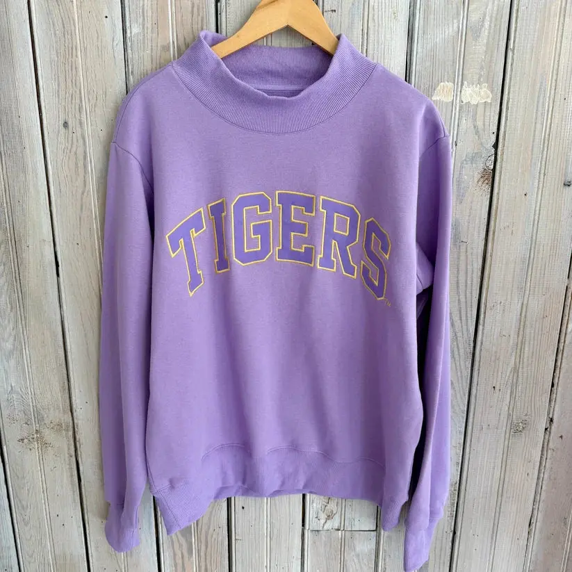 LSU TIGERS Varsity Mockneck Sweatshirt