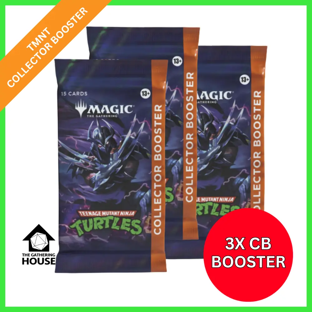 1X, 3X, or 6X Collector Booster Pack - Teenage Mutant Ninja Turtles (TMT) - MTG - Magic the Gathering - TikTok Shop 1X, 3X, or 6X Collector Booster Pack - Teenage Mutant Ninja Turtles (TMT) - MTG - Magic the Gathering - TikTok Shop