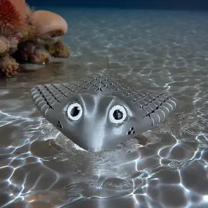 Articulated Manta Ray Fidget Toy – 3D Printed Ocean Animal Gift