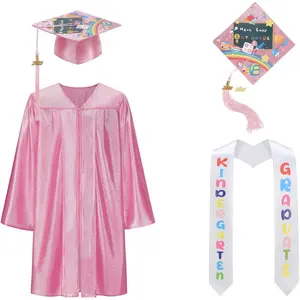 Children's Kindergarten Graduation Cap and Gown Class, With 2026 Tassel Honor for Boys and Girls