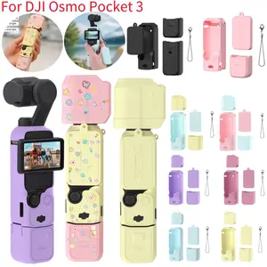 Silicone Cover for DJI Osmo Pocket 3 Protective Case Anti-Scratch Soft Sleeve Skin Lens Cap Protector for DJI Osmo Pocket 3