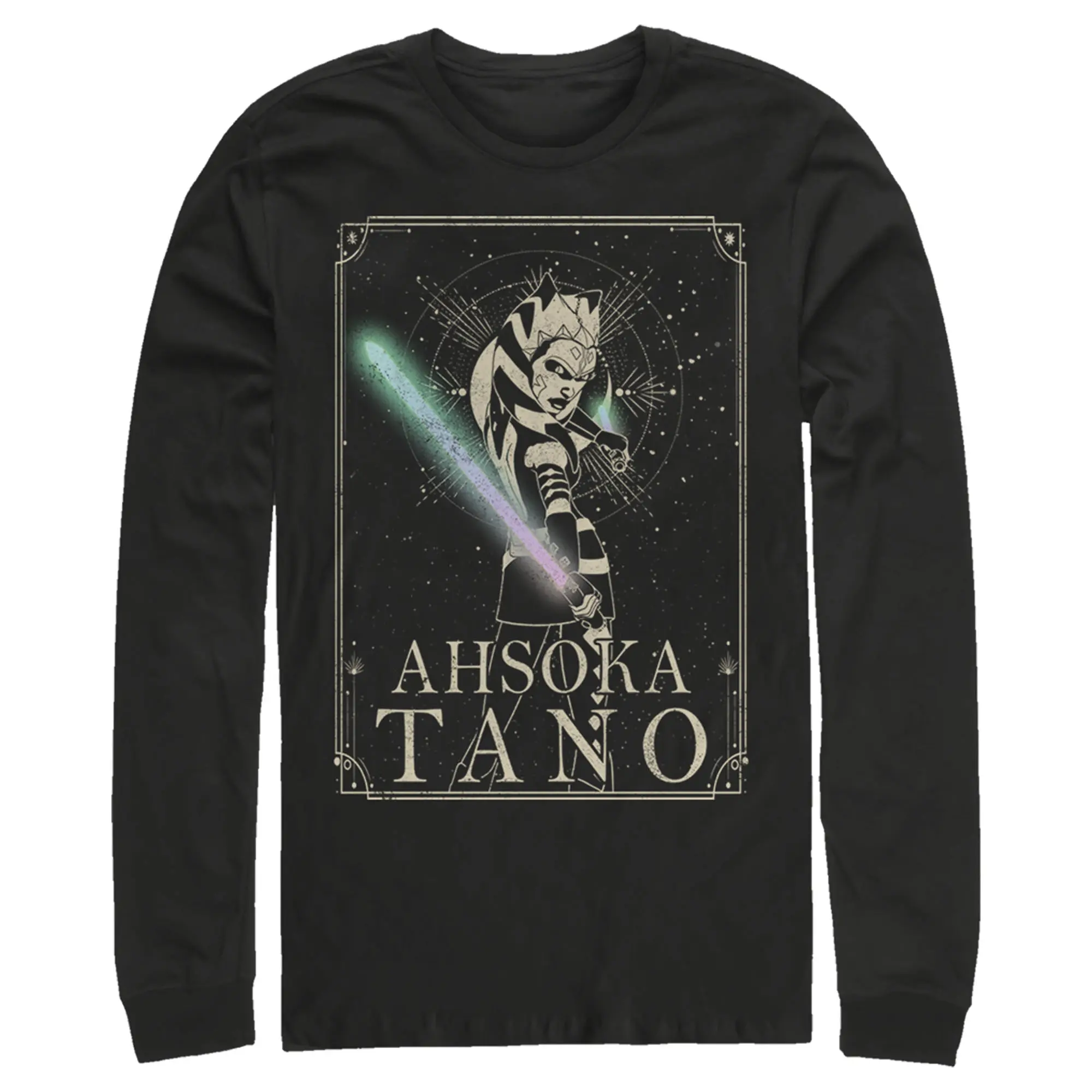 Men's Star Wars: The Clone Wars Ahsoka Tano Celestial Portrait Long Sleeve Shirt