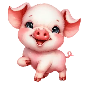 Cute Baby Pig Ready To Press Heat Transfer Adult or Kids Sizes Available