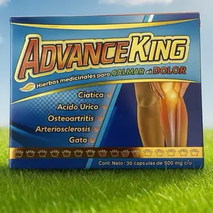 Advance King Antioxidant 30 Capsules Healthcare Vitamin Dietary Edible Supplement for Ciatica Acido Urico Osteoarthritis Arteriosclerosis Gata