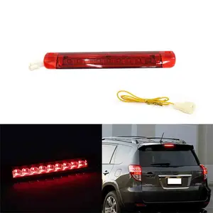 1PC Red Lens 9LED 3rd Brake Light Assy For Toyota Crolla Sequoia Highlander RAV4 Replace OEM 81570-0T010, 81570-42071