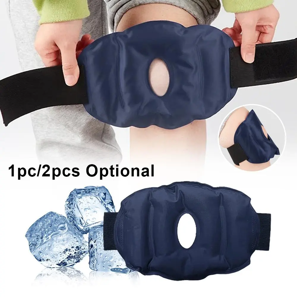 Reusable Cold Hot Gel Ice Pack, Adjustable Straps, Knee Leg Pain Relief, Sports Recovery, Care Tool Accessory, Gift for Men Women, Wearable Cold Pack, Ice Packs Reusable, Ice Compress
