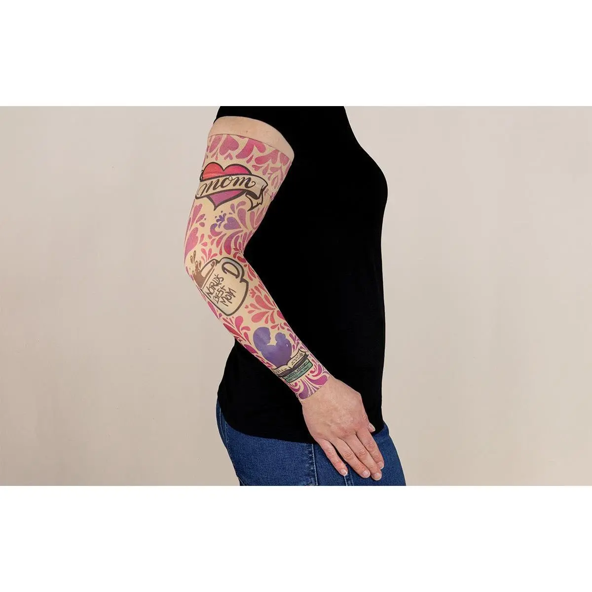 Heartprints Gradient Compression Arm Sleeve