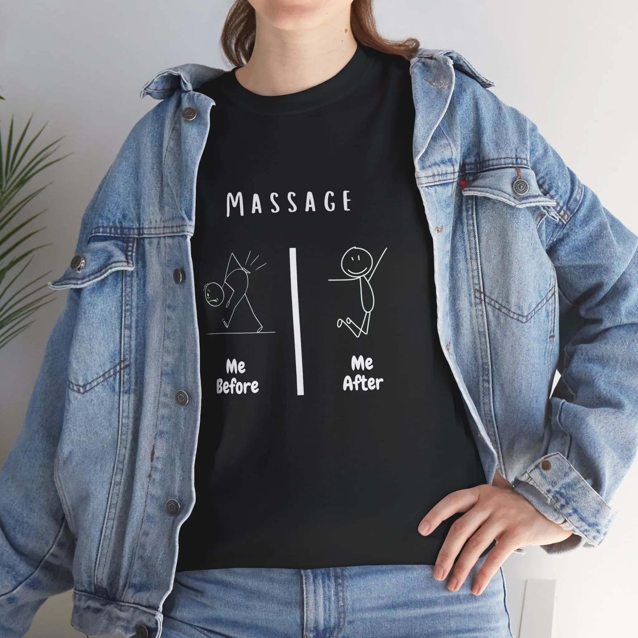 Massage Before And After Shirt Funny Massage Shirt Trendy Masseuse Shirt R800MassaThera