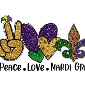 Mardi Gras T-Shirt Heat Transfer