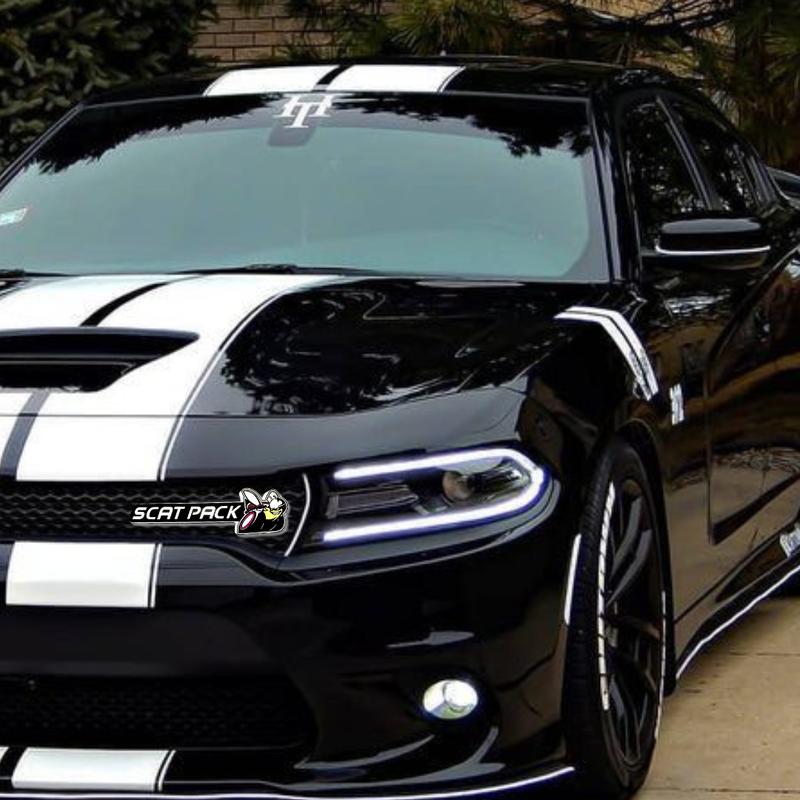 2015-2023 Dodge ScatPack LED Grille Emblem, Full Color (RGB Flow-Series)- Premium Frosted Acrylic Finish