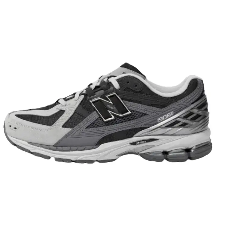 New Balance 1906R 'Black Grey' Men's Classic Aesthetic Casual Sport Sneakers, Breathable Mesh Fabric Sports Footwear, Abzorb Sbs Heel Pods, Acteva Lite Cushioning, N-Ergy Technology