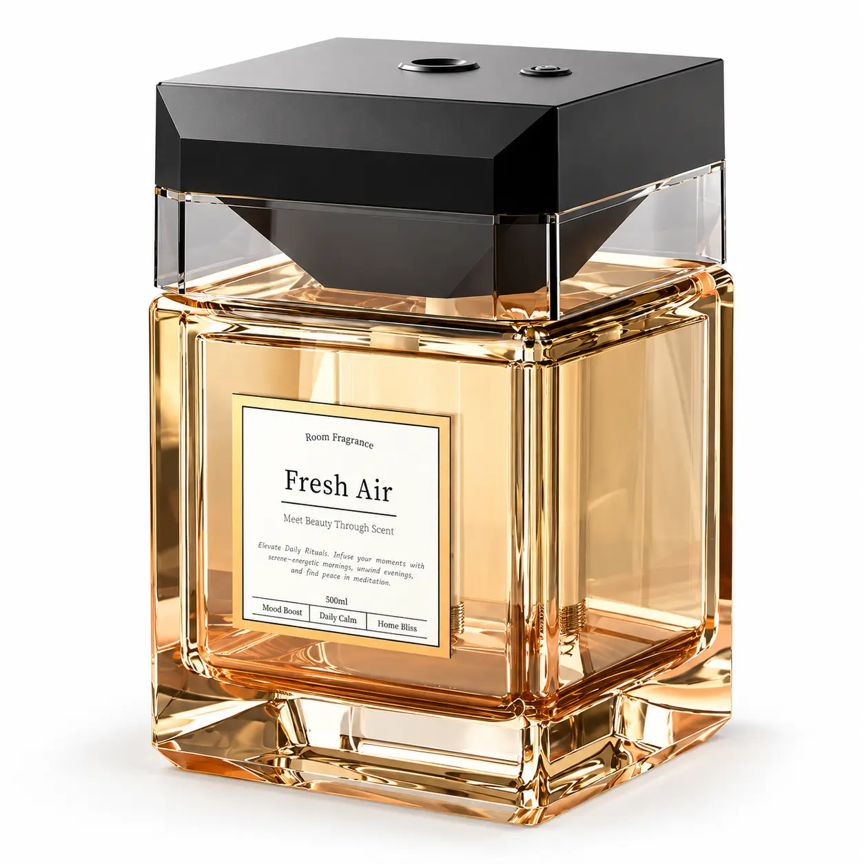 Automatic Fragrance Diffuser for Home, 500mL Large Capacity Air Freshener Dispenser with 5 Adjustable Mist Levels, Fine Mist Scent Diffuser for Bedroom, Living Room, Bathroom & Office