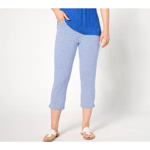 Susan Graver Weekend Petite Premium Stretch Ava Capri Pants