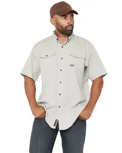 Ariat Men's Men'S Rebar Made Tough Venttek Short Sleeve Button-Down Stretch - 10071542