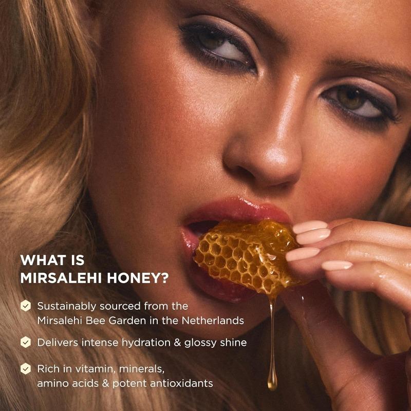 Gisou Honey Infused Hair Oil - Hydrating & Frizz Control Treatment with Mirsalehi Honey, Adds Shine & Heat Protectant for All Hair Types, 1.7 Fl Oz