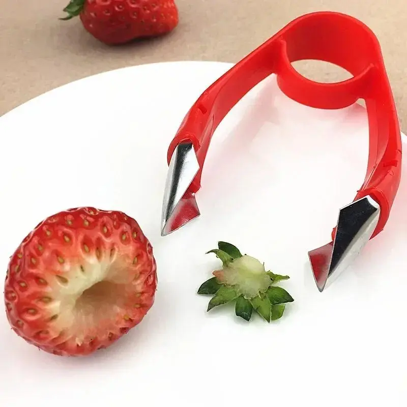 2024 Multi-Purpose Fruit Stem Huller Pineapple Tomato Peeler Strawberry Peeler Seeder Creative Kitchen Fruit Vegetable Tools