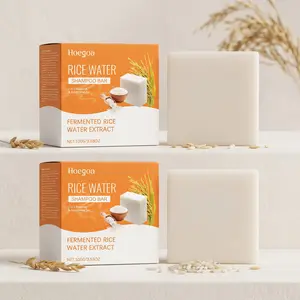 2-In-1 Fermented Rice Water Shampoo & Conditioner Bar Set (100g*2), Nourishes Hair, Gentle Scalp Cleansing, Smooth Hair, Natural Shine