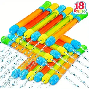 【Quick delivey】 SYNCFUN 18pcs 16.5'' Water Gun, Super Soaker Blaster Squirt Guns, Bulk Summer Outdoor Swimming Pool, Backyard, Beach Water Game Fighting Play Pool Toys, Multi-Item Party Favor Packs