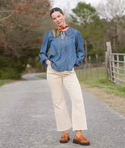 High Rise Cropped Flare Jeans