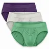 Real Men Brushed Nylon 0in V-Fly Briefs 3-Pack, Soft Stretch Fabric with REAL Pouch Support, Tagless Comfort & Secure Fit