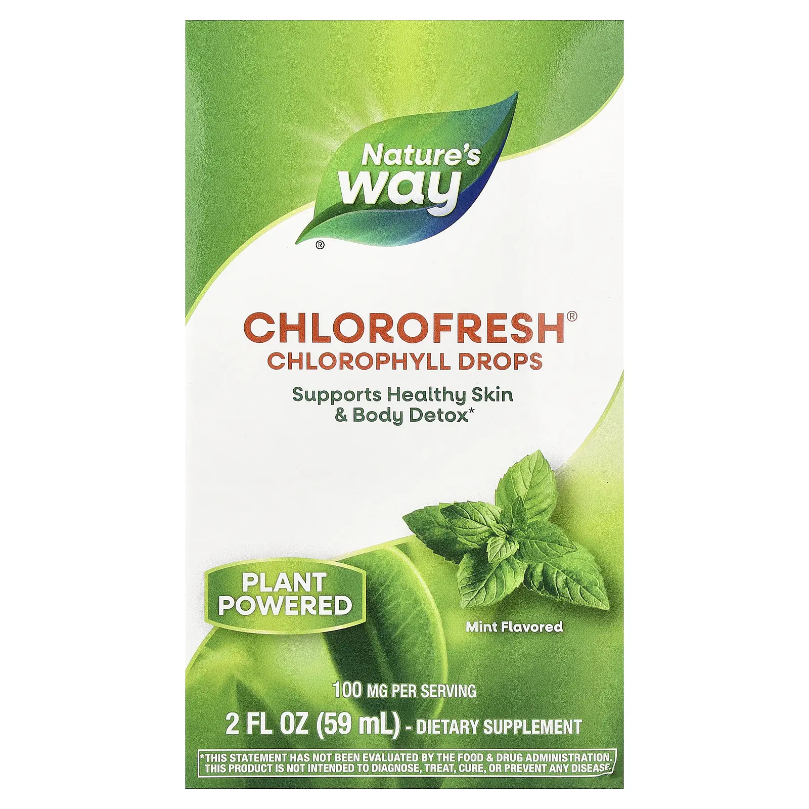 Nature's Way Chlorofresh®, Chlorophyll Drops, Mint, 2 fl oz (59 ml)