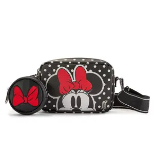 Disney Store Minnie Mouse Loungefly Crossbody Bag and Coin Pouch Set