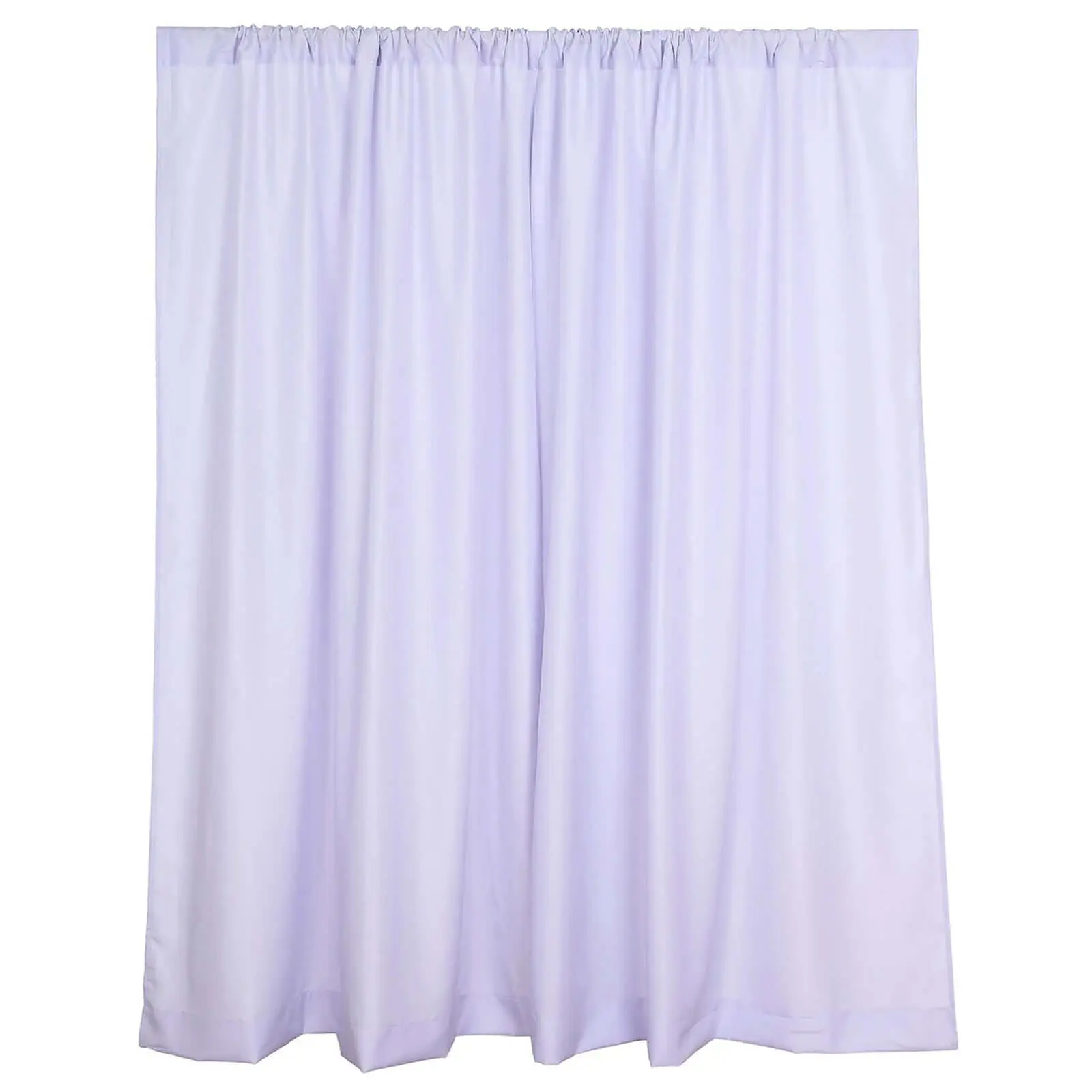 2-Pack 5ftx8ft Solid Lavender Lilac Polyester Photo Backdrop Curtains with Rod Pockets, 130GSM Event Divider Panels Set for Weddings Festive Parties Home Decor