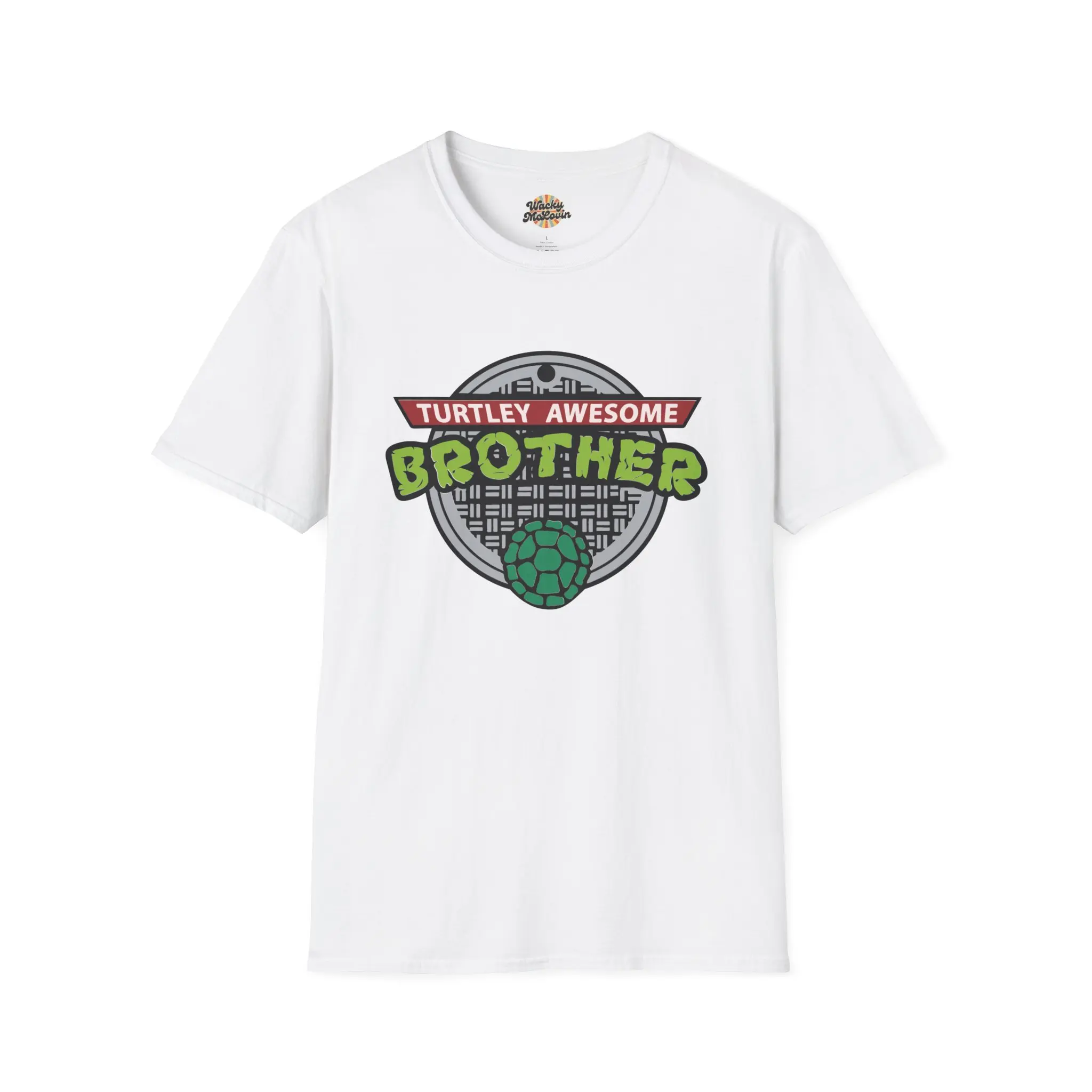 Turtley Awesome Brother Shirt | Funny Matching Family Tee | Turtle Inspired Kids Shirt | Brother Gift | Retro Cartoon Style Family Outfit