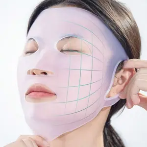 Reusable Anti-Wrinkle Silicone Mask Holder, Moisturizing Face Beauty Tool, Prevents Water Evaporation, Washable, Facial Care Accessory