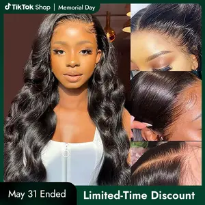 [Summer Essential] Wiggins Hair Ready to Go Glueless Wig Body Wave 7x4 & 7x5 Lace Closure Wigs Human Hair Pre Cut Lace Pre Bleached Knots Wig Beginner Friendly And 13x4 Lace Front Wig Pre Plucked Hairline #tiktokshopmemorialday